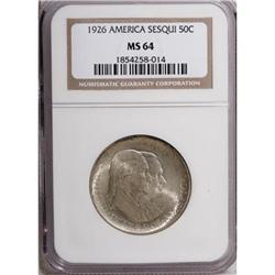 1926 50C Sesquicentennial MS64 NGC