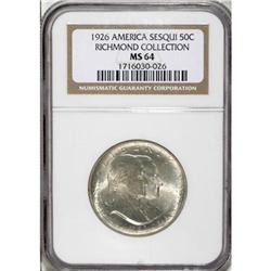 1926 50C Sesquicentennial MS64 NGC