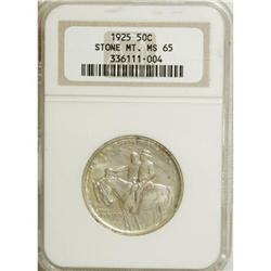 1925 50C Stone Mountain MS65 NGC