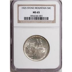 1925 50C Stone Mountain MS65 NGC