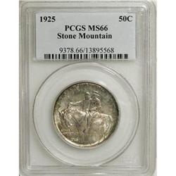 1925 50C Stone Mountain MS66 PCGS