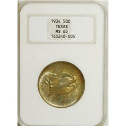 1934 50C Texas MS65 NGC