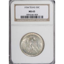 1934 50C Texas MS65 NGC
