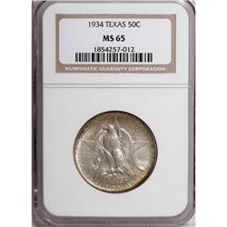 1934 50C Texas MS65 NGC