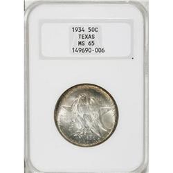 1934 50C Texas MS65 NGC