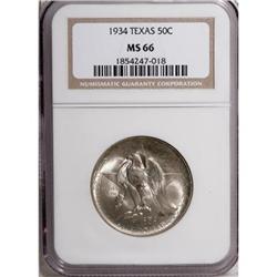 1934 50C Texas MS66 NGC