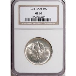 1934 50C Texas MS66 NGC