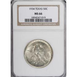 1934 50C Texas MS66 NGC