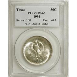 1934 50C Texas MS66 PCGS