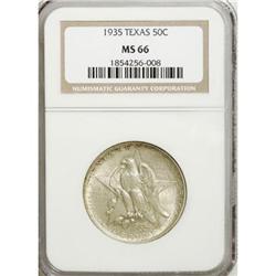 1935 50C Texas MS66 NGC