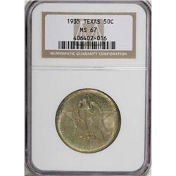 1935 50C Texas MS67 NGC