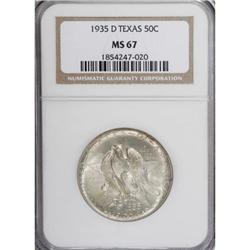 1935-D 50C Texas MS67 NGC
