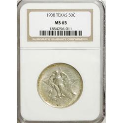 1938 50C Texas MS65 NGC