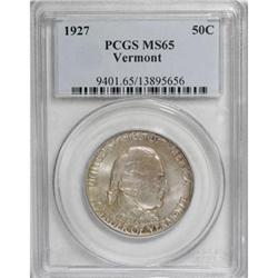 1927 50C Vermont MS65 PCGS