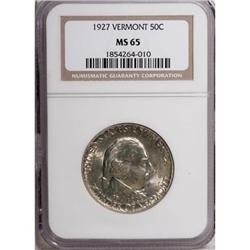 1927 50C Vermont MS65 NGC