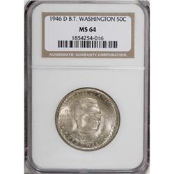 1946-D 50C Booker T. Washington MS64 NGC
