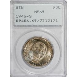 1946-S 50C Booker T. Washington MS65 PCGS