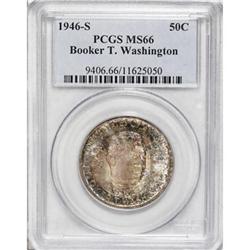 1946-S 50C Booker T. Washington MS66 PCGS