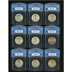 1946 SET Booker T. Washington PDS Set MS63 ANACS