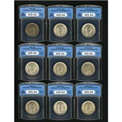 1946 SET Booker T. Washington PDS Set MS64 ANACS