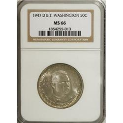 1947-D 50C Booker T. Washington MS66 NGC