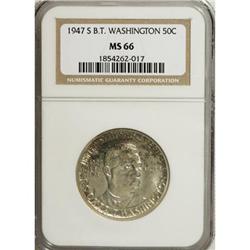 1947-S 50C Booker T. Washington MS66 NGC