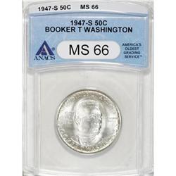 1947-S 50C Booker T. Washington MS66 ANACS