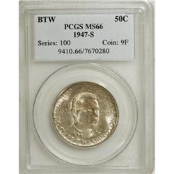 1947-S 50C Booker T. Washington MS66 PCGS