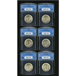 1947 SET Booker T. Washington PDS Set MS64 ANACS