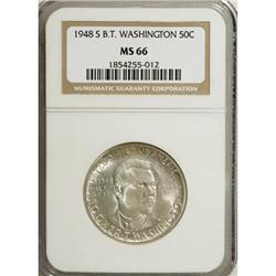1948-S 50C Booker T. Washington MS66 NGC
