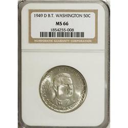1949-D 50C Booker T. Washington MS66 NGC