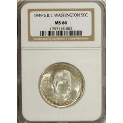 1949-S 50C Booker T. Washington MS66 NGC