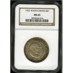 1952 50C Washington-Carver MS65 NGC