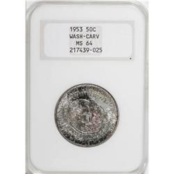 1953 50C Washington-Carver MS64 NGC