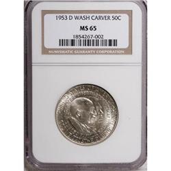 1953-D 50C Washington-Carver MS65 NGC