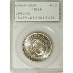 1953-D 50C Washington-Carver MS65 PCGS