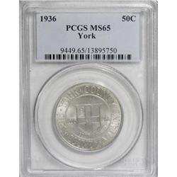 1936 50C York MS65 PCGS