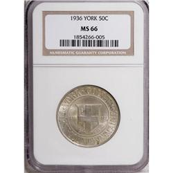 1936 50C York MS66 NGC