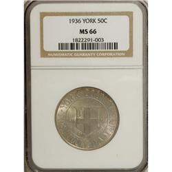 1936 50C York MS66 NGC