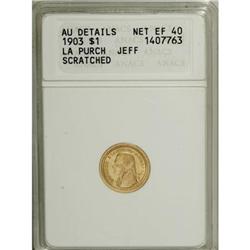 1903 G$1 Louisiana Purchase/Jefferson XF40 ANACS