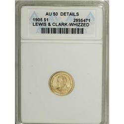 1905 G$1 Lewis and Clark AU50 ANACS