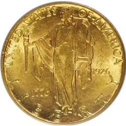 1926 $2 1/2 Sesquicentennial MS63 PCGS
