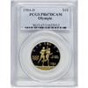 Image 1 : 1984-D G$10 Olympic Gold Ten Dollar Deep Cameo PR67 PCG