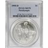 Image 1 : 1995-D $1 Olympic/Paralympics Silver Dollar MS70 PCGS