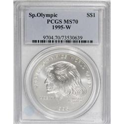 1995-W $1 Special Olympics Silver Dollar MS70 PCGS