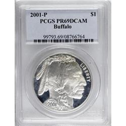 2001-P $1 Buffalo Deep Cameo PR69 PCGS