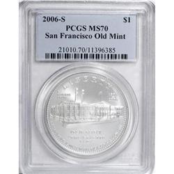 2006-S $1 SF Old Mint MS70 PCGS