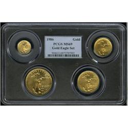 1986 G$5 Tenth-Ounce Gold Eagle MS69 PCGS