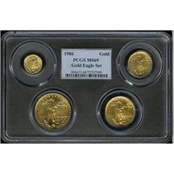 1986 G$5 Tenth-Ounce Gold Eagle MS69 PCGS 1986 G$5