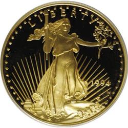 1994-W G$25 Half-Ounce Gold Eagle Deep Cameo PR69 PCGS